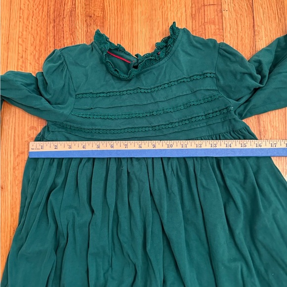 Mini Boden Green Dress EUC Girls Size 11/12 Y (A1 - Picture 6 of 10